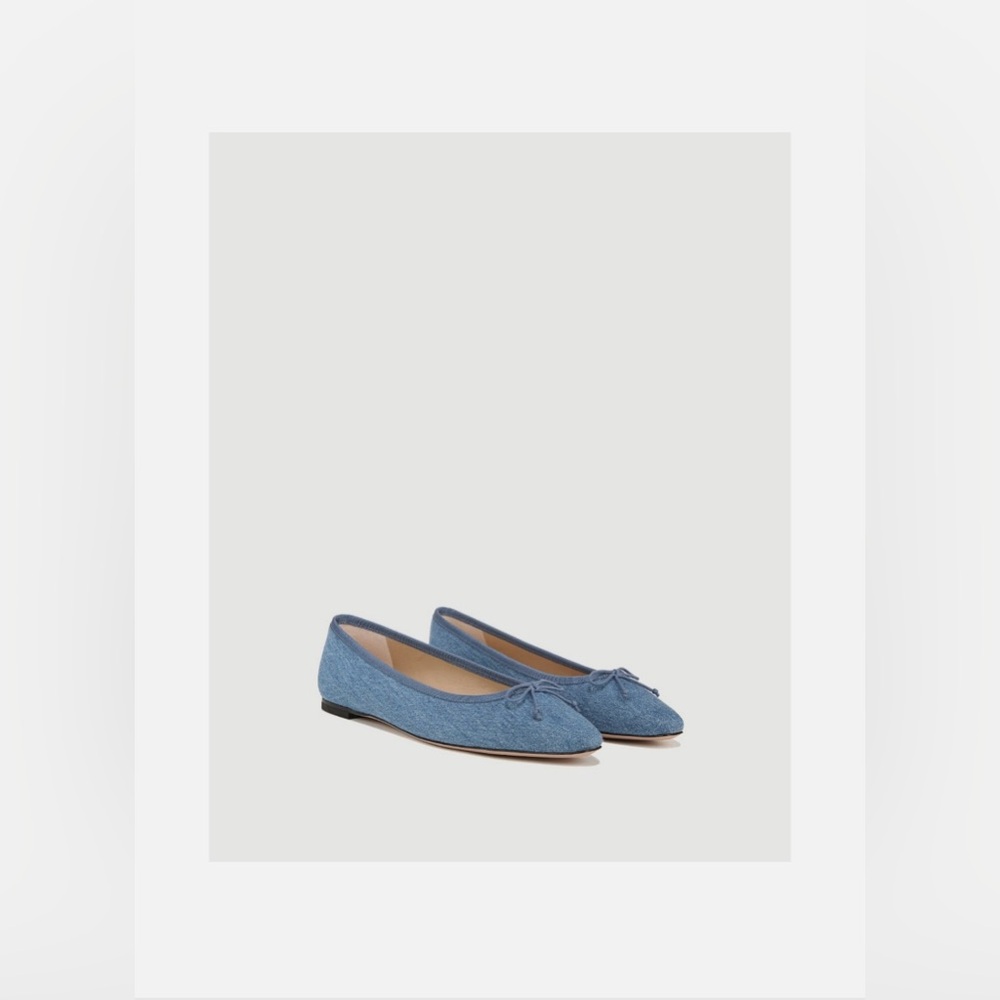 New Veronica Beard Catherine denim ballet flats sz 7.5 US (retail $350+)